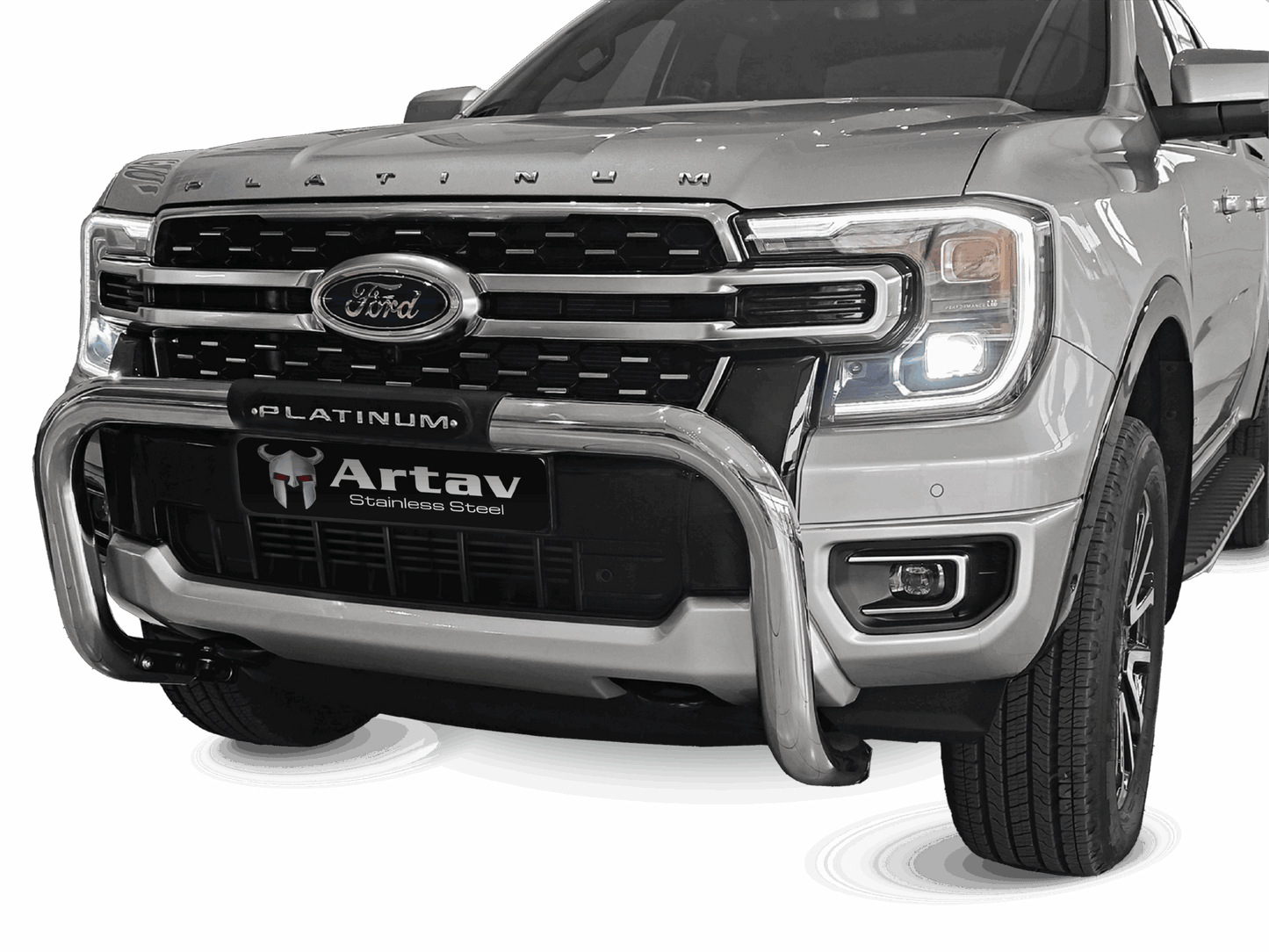 Ford Ranger & Everest Next Gen Platinum Nudge Bar Stainless 2023 >