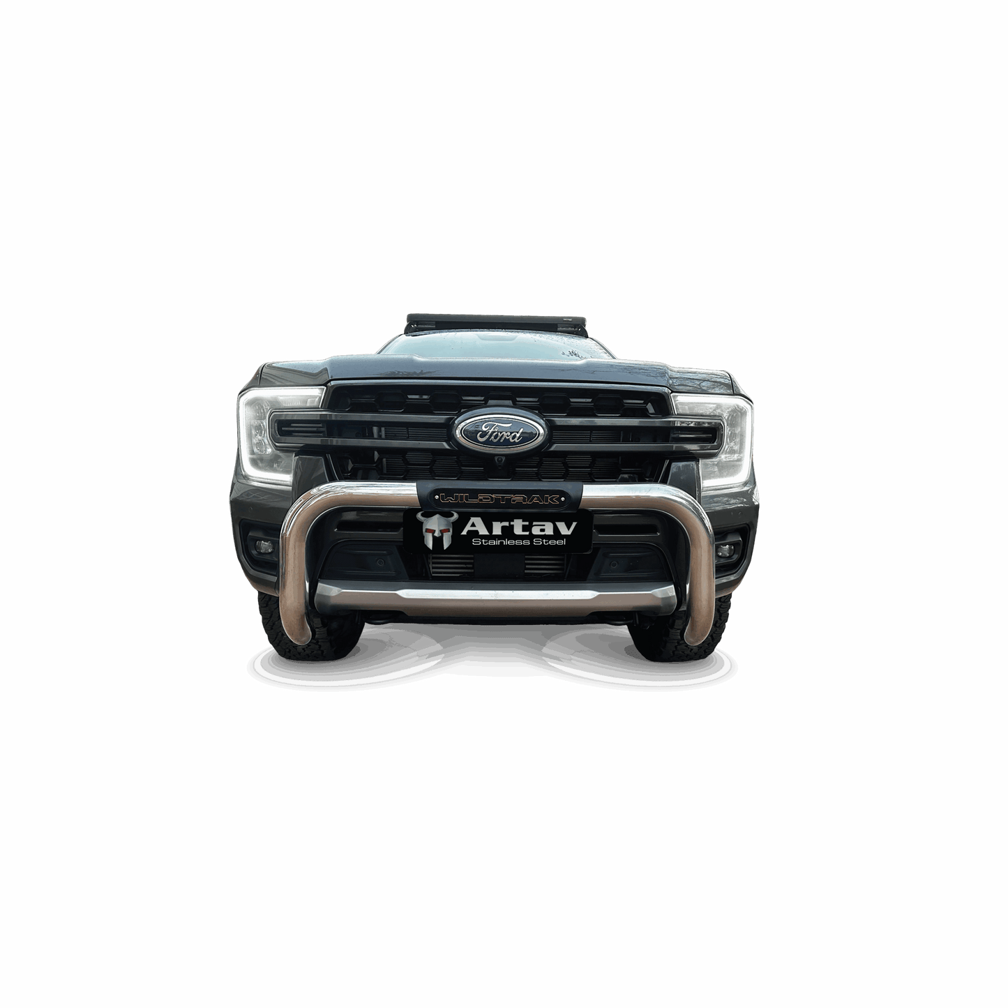 Ford Ranger Next Gen Wildtrak PDC Nudge Bar Stainless (New Decal Design) 2023 >
