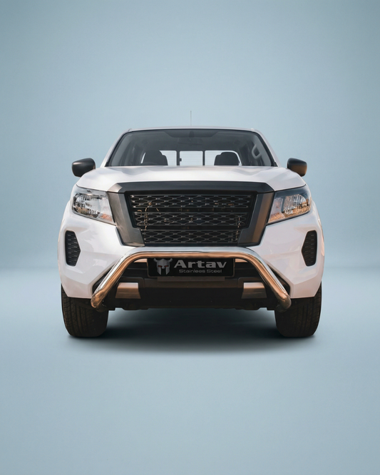 Artav Nudge Bar Stainless for use on Nissan Navara D23 Facelift Model   2021 >