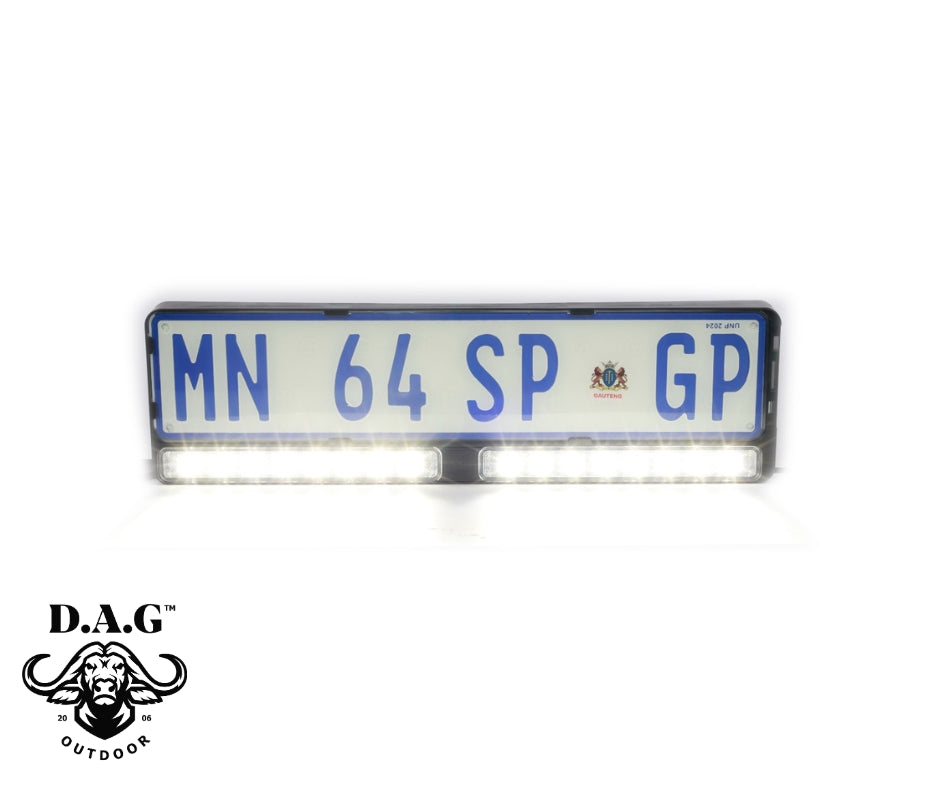 Number Plate Bracket With Integrated LED Bar