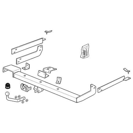 Citroen Xsara Coupe (N0) Brink Swan Neck (Fixed) Wiring Harness Included (1998-2005)