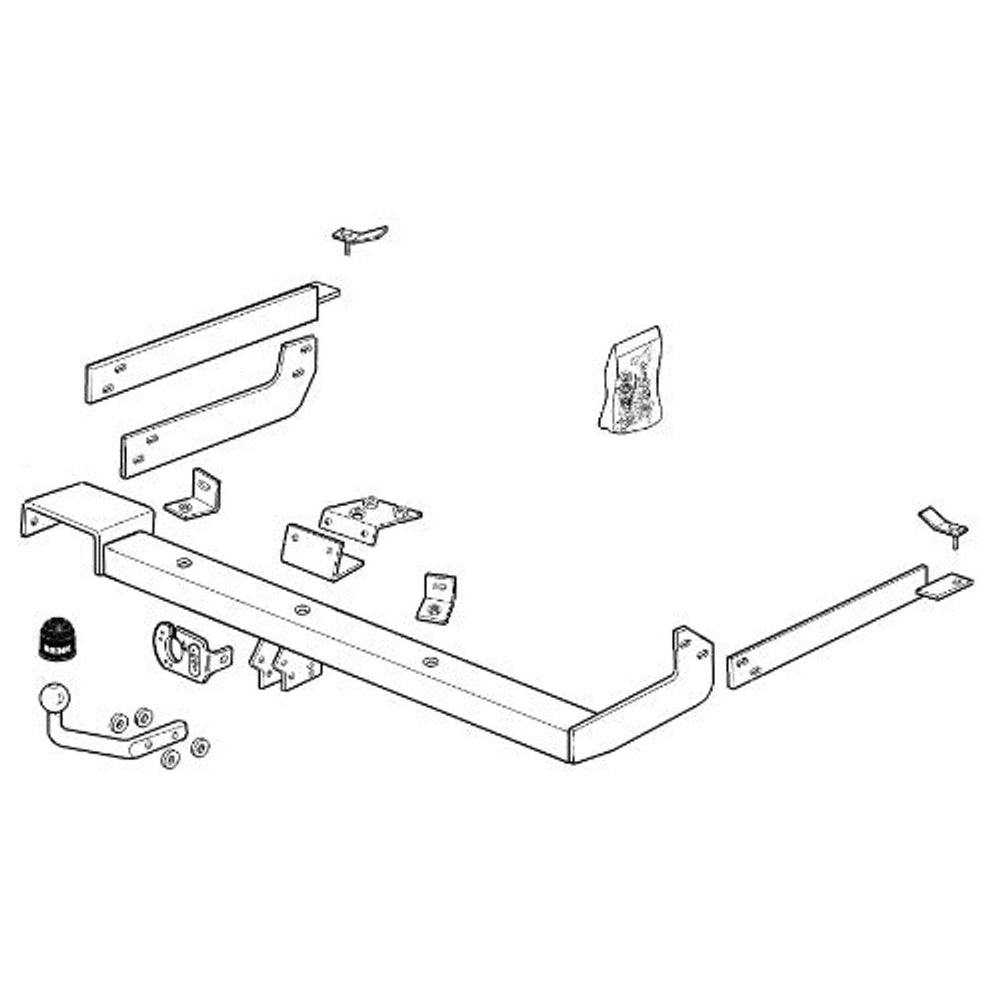 Citroen Xsara Coupe (N0) Brink Swan Neck (Fixed) Wiring Harness Included (1998-2005)