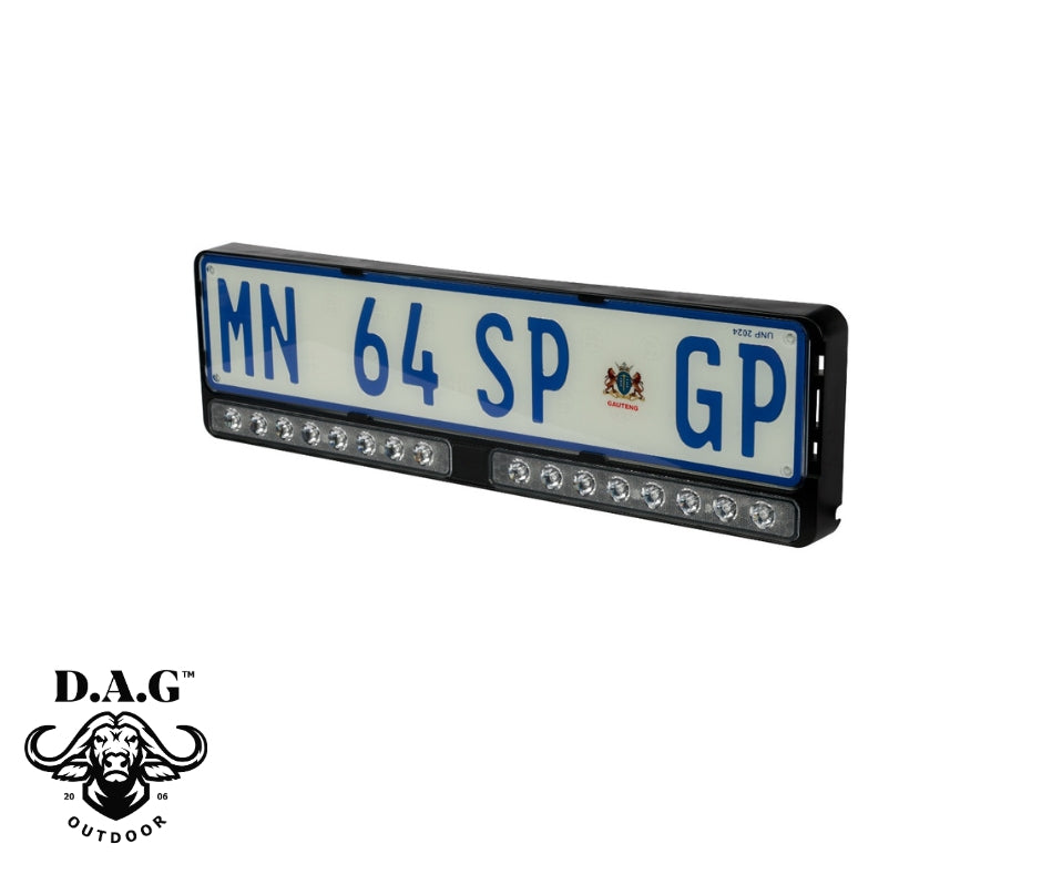 Number Plate Bracket With Integrated LED Bar