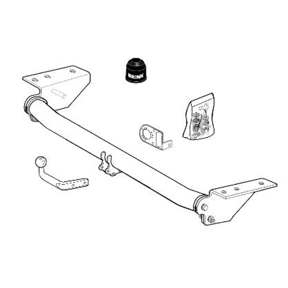 Volvo S60 I Brink Swan Neck (Fixed) Wiring Harness Included (2000-2010)