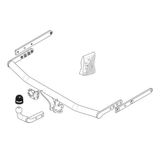Ford Figo Brink Swan Neck (Fixed) Wiring Harness Included (2010-2015)