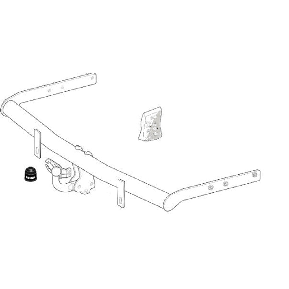 VW Sharan (7M8, 7M9, 7M6) Brink Swan Neck (Fixed) Wiring Harness Included (2000-2010)
