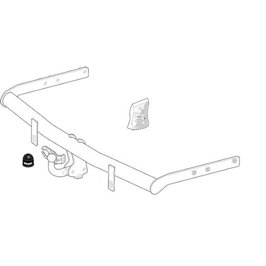 VW Sharan (7M8, 7M9, 7M6) Brink Swan Neck (Fixed) Wiring Harness Included (2000-2010)