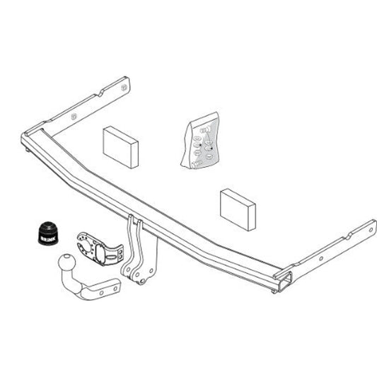 VW Touran (1T3) Brink Swan Neck (Fixed) Wiring Harness Included (2010-2015)
