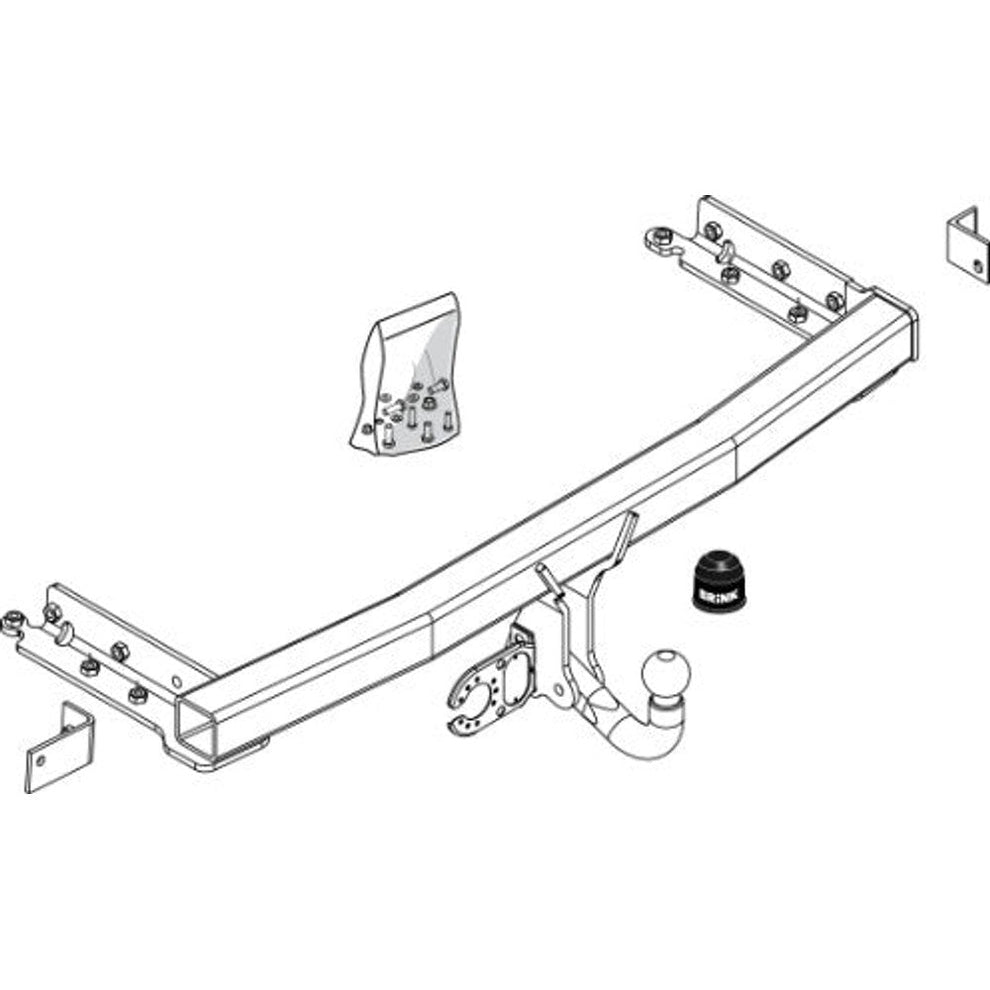 Nissan X-Trail (T30) Brink Swan Neck (Fixed) Plug n Play Wiring Harness Included (2001-2013)