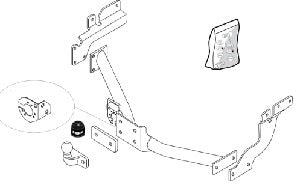 FORD TRANSIT CONNECT (P65_, P70_, P80_)  Flanged ball towbar  Wiring Harness Included
