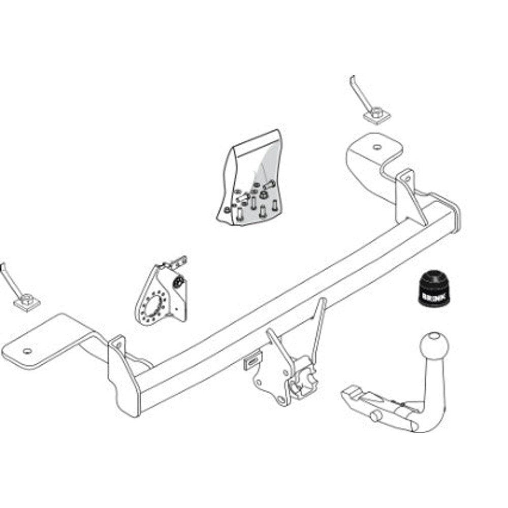 Fiat Panda (169_) Detachable Towbar Wiring Harness Included (2003-2012)