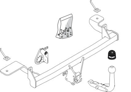 FIAT PANDA (169_)  Detachable towbar  Wiring Harness Included