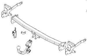 VW CADDY V  Detachable towbar  Wiring Harness Included