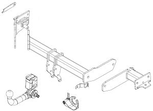 HYUNDAI SANTA FÉ IV (TM, TMA)  Detachable towbar  Wiring Harness Included