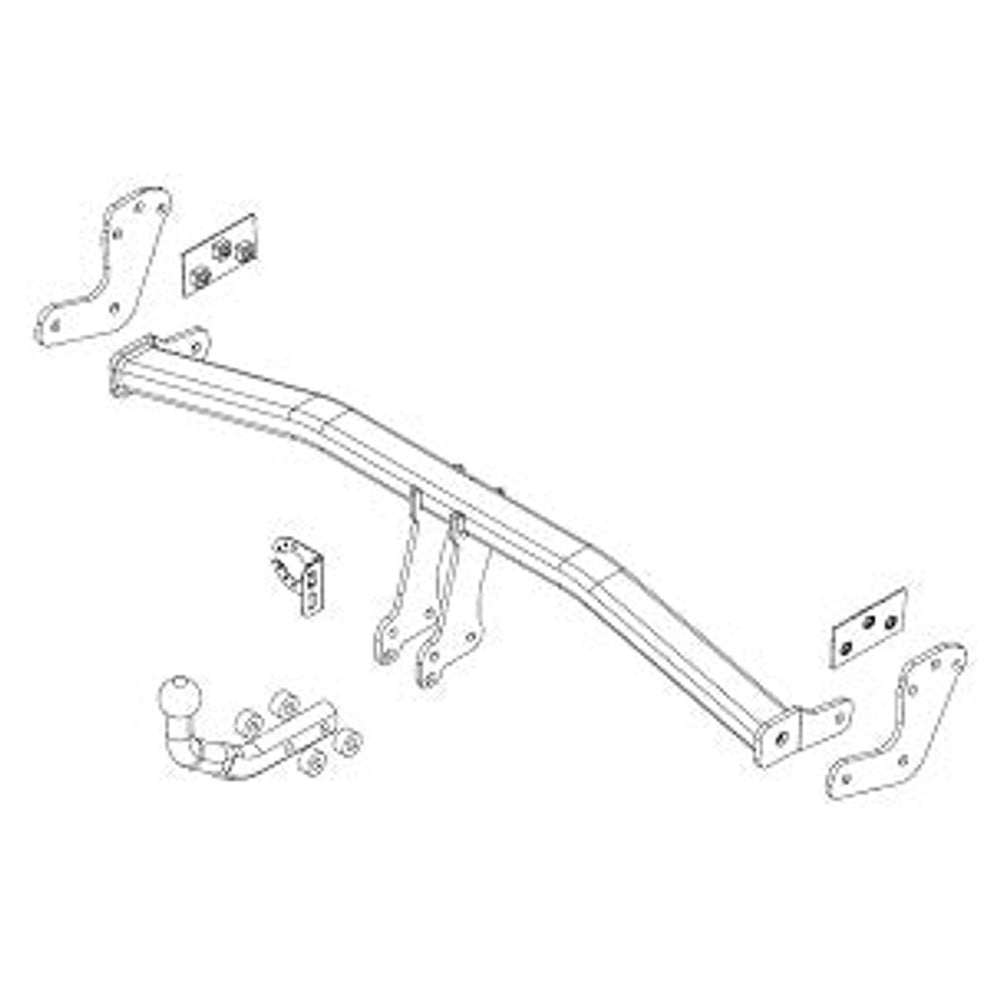 Hyundai Kona (Os, Ose, Osi) Brink Swan Neck (Fixed) Wiring Harness Included (2017-Current)
