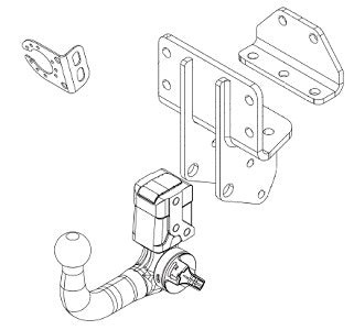 TOYOTA LAND CRUISER 300 (J300)  Detachable towbar  Wiring Harness Included