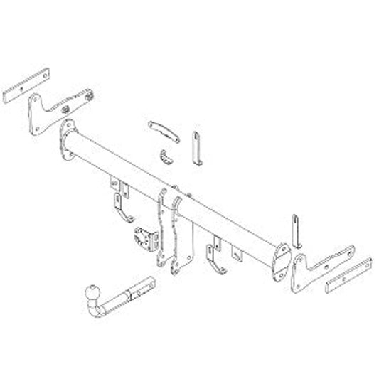Kia Sportage (Ql, Qle) Brink Swan Neck (Fixed) Wiring Harness Included (2018-2021)