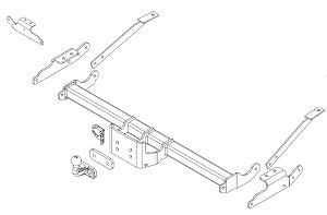 RENAULT TRAFIC III Box-Bus (FG,X82)  Flanged ball towbar  Wiring Harness Included