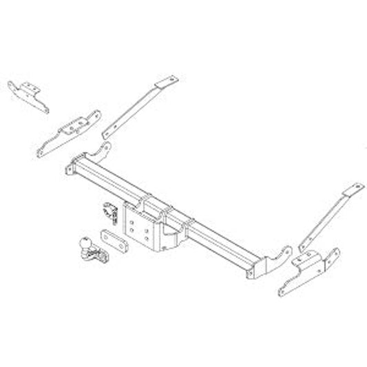 Renault Trafic III Box-Bus (FG,X82) Flanged Ball Towbar Wiring Harness Included (2014-Current)