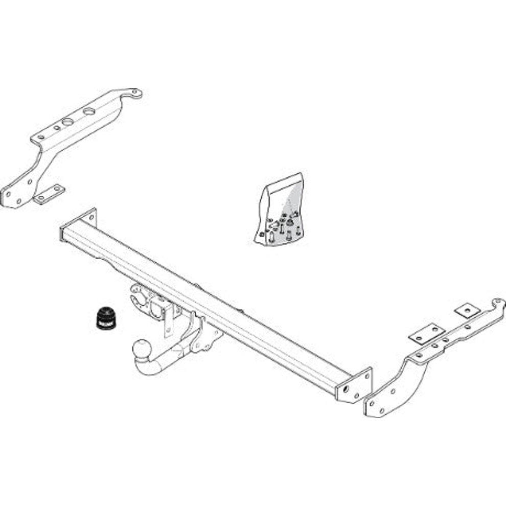 Subaru Forester (Sg_) Brink Swan Neck (Fixed) Wiring Harness Included (2002-2007)