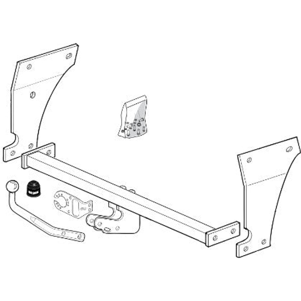 Hyundai Atoz (Mx) Brink Swan Neck (Fixed) Wiring Harness Included (1997-2003)