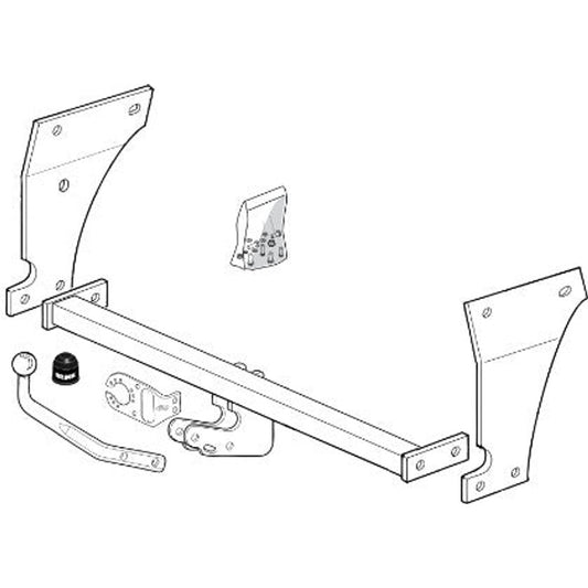 Hyundai Atoz (Mx) Brink Swan Neck (Fixed) Wiring Harness Included (1997-2003)
