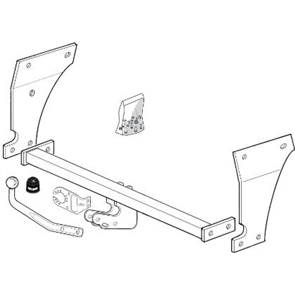 Hyundai Atoz (Mx) Brink Swan Neck (Fixed) Wiring Harness Included (1997-2003)