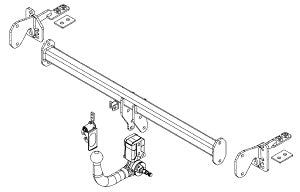 HONDA CR-V VI (RS, RY)  Detachable towbar  Wiring Harness Included