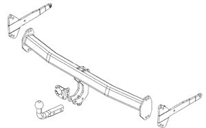 VW GOLF VII (5G1, BQ1, BE1, BE2)  Brink swan neck (fixed)  Wiring Harness Included