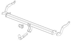 RENAULT DUSTER  Brink swan neck (fixed)  Wiring Harness Included