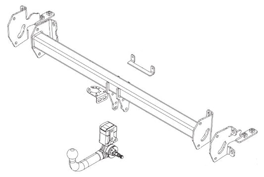 BYD SEALION 06  Detachable towbar  Wiring Harness Included