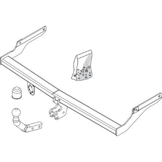 Peugeot 206 Hatchback (2A/C) Brink Swan Neck (Fixed) Wiring Harness Included (1998-2008)