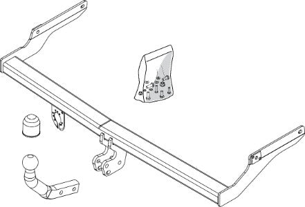 PEUGEOT 206 Hatchback (2A/C)  Brink swan neck (fixed)  Wiring Harness Included