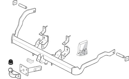 RENAULT KANGOO (KC0/1_)  Flanged ball towbar  Wiring Harness Included