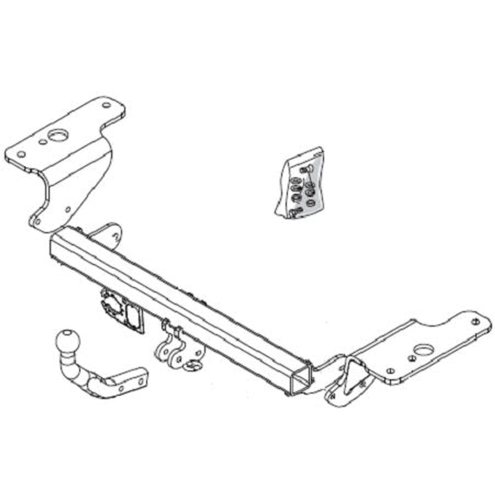 Toyota Corolla Saloon (_E17_) Brink Swan Neck (Fixed) Wiring Harness Included (2012-2019)