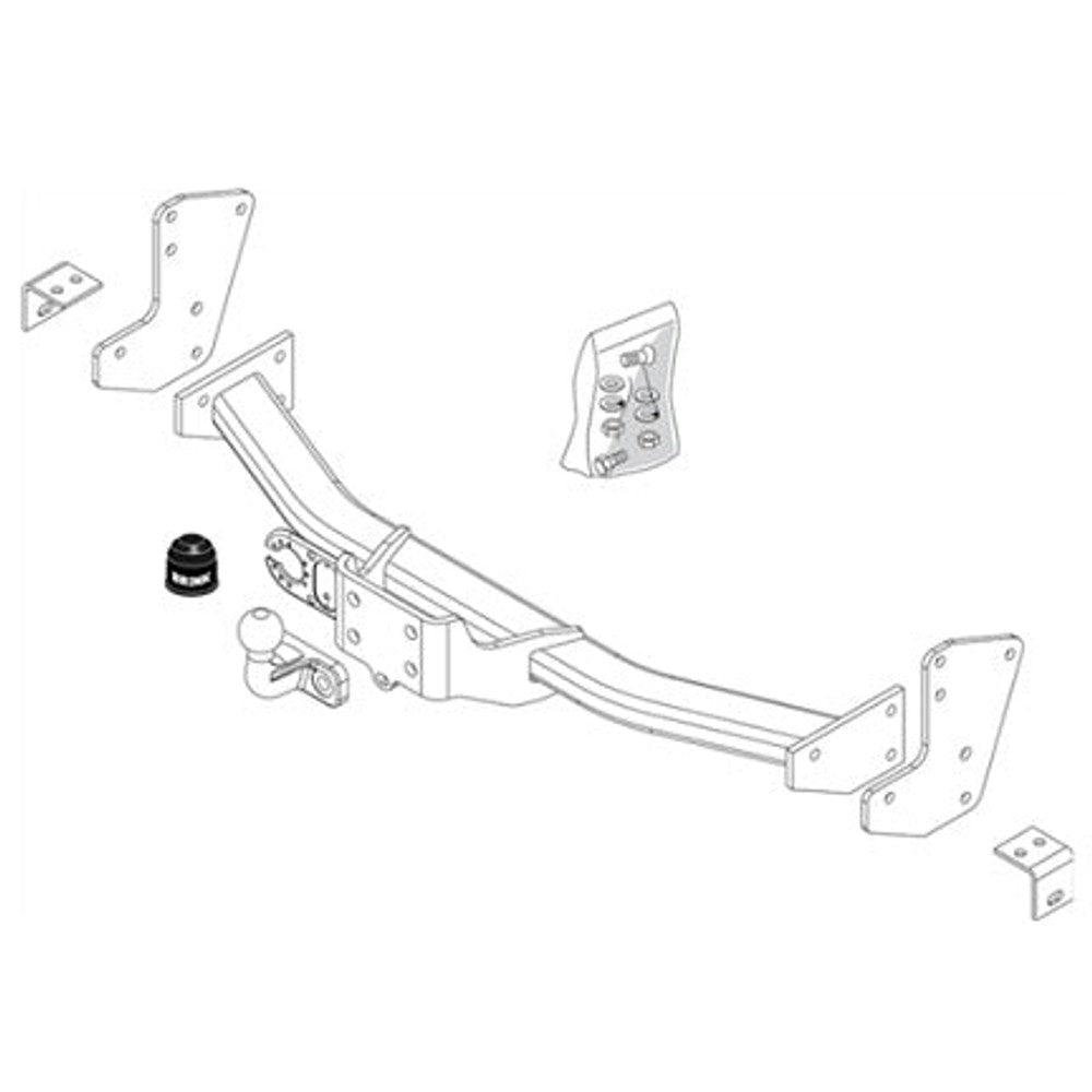 Mercedes-Benz Vito Bus (W639) Flanged Ball Towbar Wiring Harness Included (2005-2014)