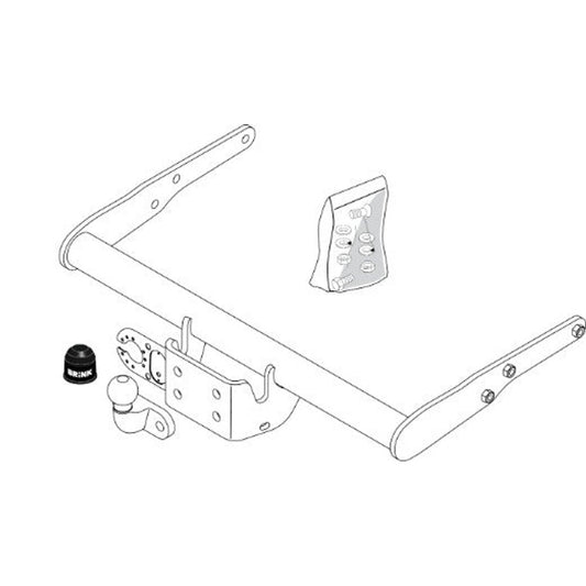 VW Transporter Box / Bus (T5,T6) Flanged Ball Towbar Wiring Harness Included (2003-2025)