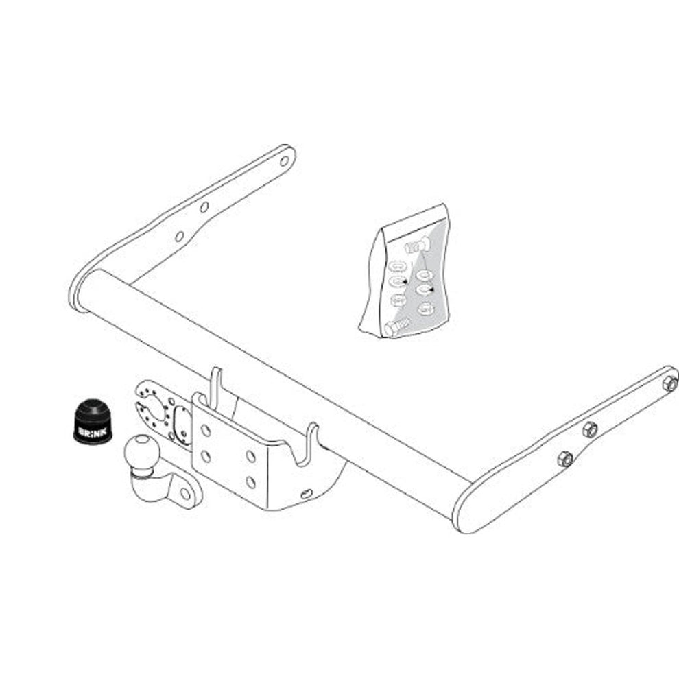 VW Transporter Box / Bus (T5,T6) Flanged Ball Towbar Wiring Harness Included (2003-2025)