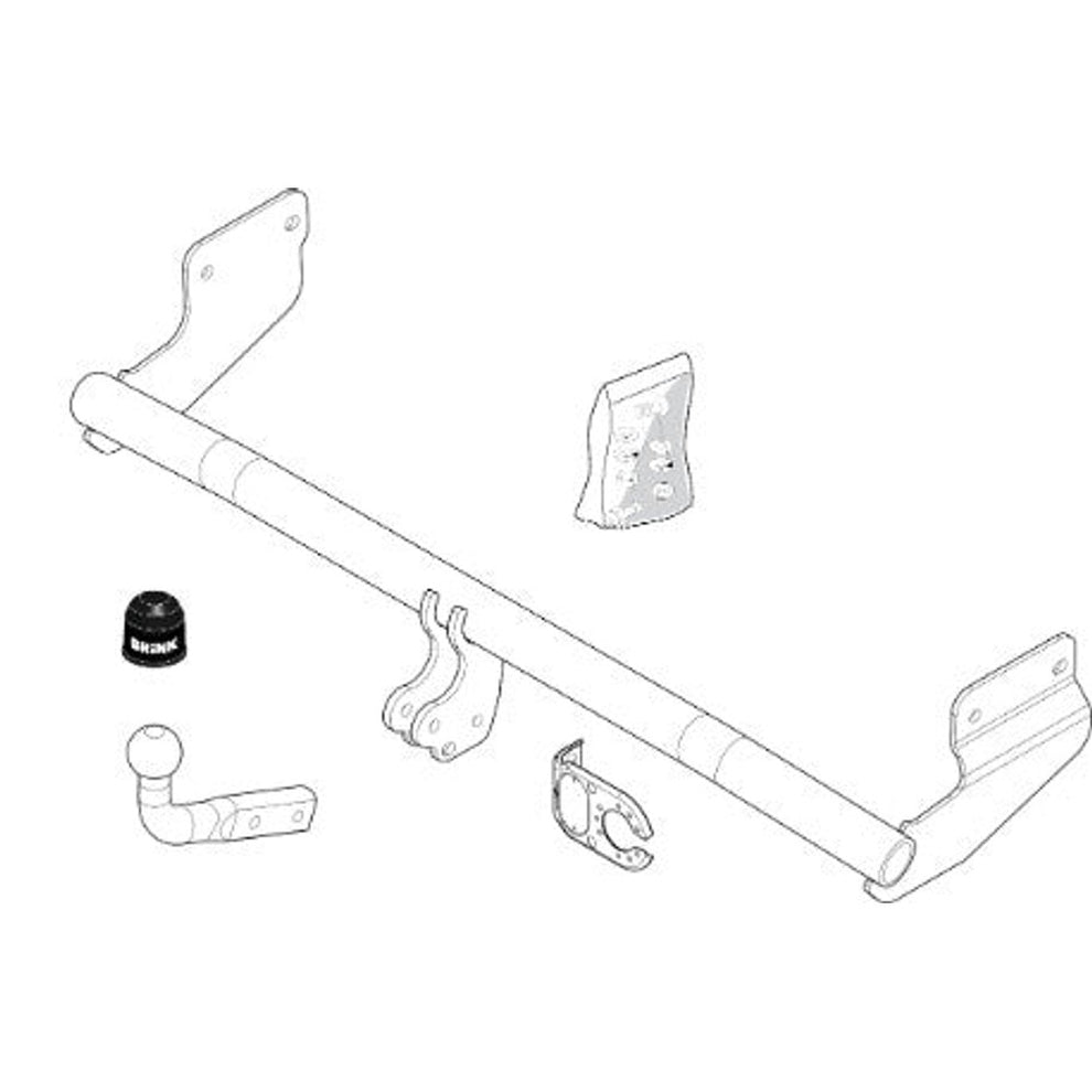 Kia Picanto (Ba) Brink Swan Neck (Fixed) Wiring Harness Included (2004-2011)