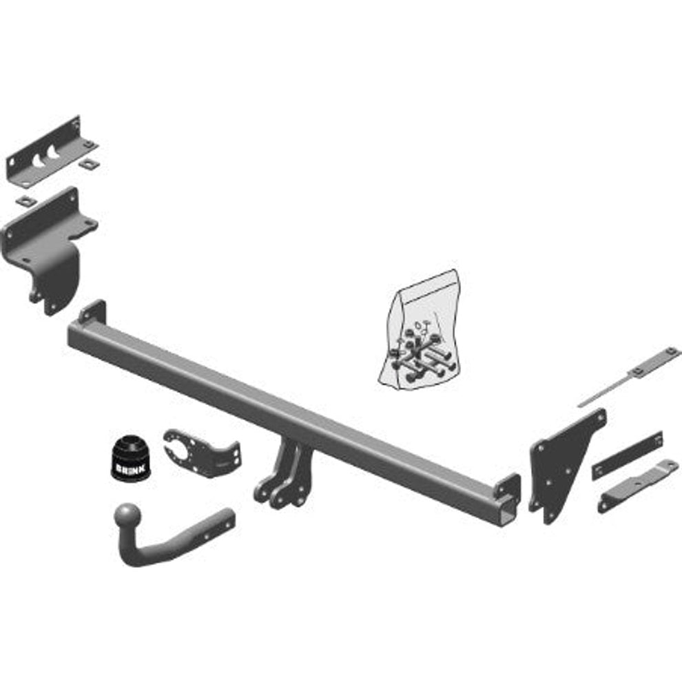 Nissan Qashqai / Qashqai +2 I (J10) Brink Swan Neck (Fixed) Wiring Harness Included (2006-2013)