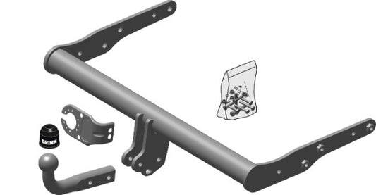 VW TRANSPORTER Box / Bus (T5,T6)  Brink swan neck (fixed)  Wiring Harness Included