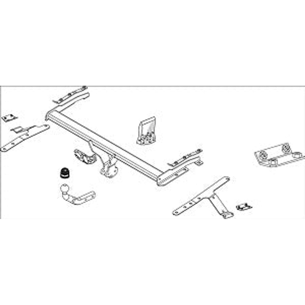 Toyota Avensis Saloon (_T25_) Brink Swan Neck (Fixed) Plug n Play Wiring Harness Included (2003-2008)