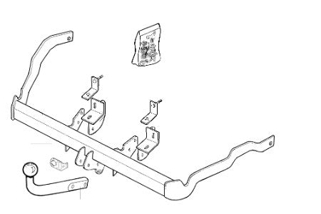 RENAULT KANGOO (KC0/1_)  Brink swan neck (fixed)  Wiring Harness Included