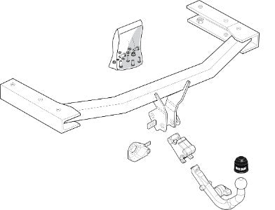 AUDI  A6 (4F2, C6)  Saloon  BMA towbar, Wiring Harness Included