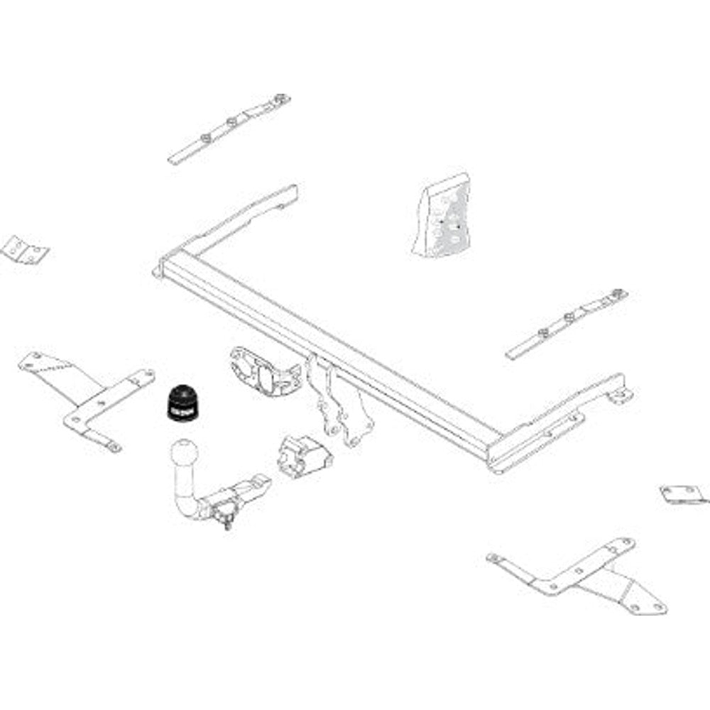 Toyota Corolla Verso (Zer_, ZZE12_, R1_) Detachable Towbar Wiring Harness Included (2004-2009)