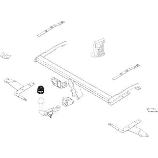 Toyota Corolla Verso (Zer_, ZZE12_, R1_) Detachable Towbar Wiring Harness Included (2004-2009)