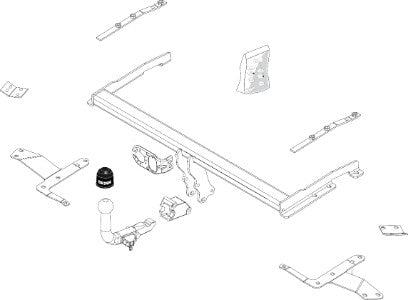TOYOTA COROLLA Verso (ZER_, ZZE12_, R1_)  Detachable towbar  Wiring Harness Included