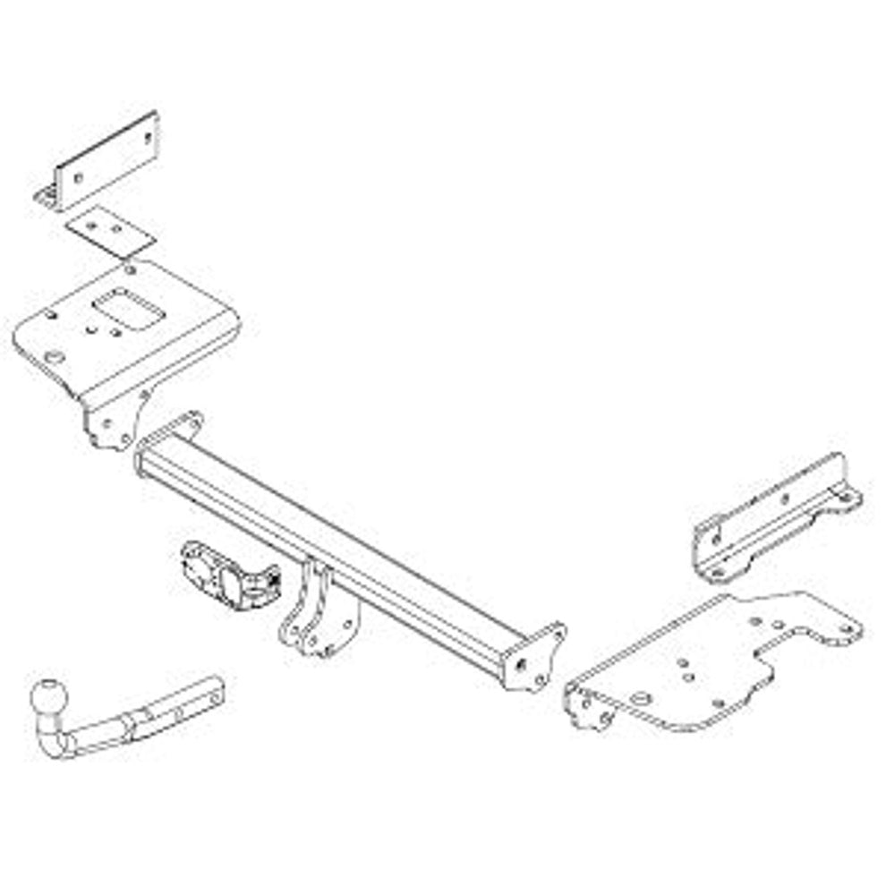 Kia Sportage (Je_, Km_) Brink Swan Neck (Fixed) Wiring Harness Included (2004-2010)