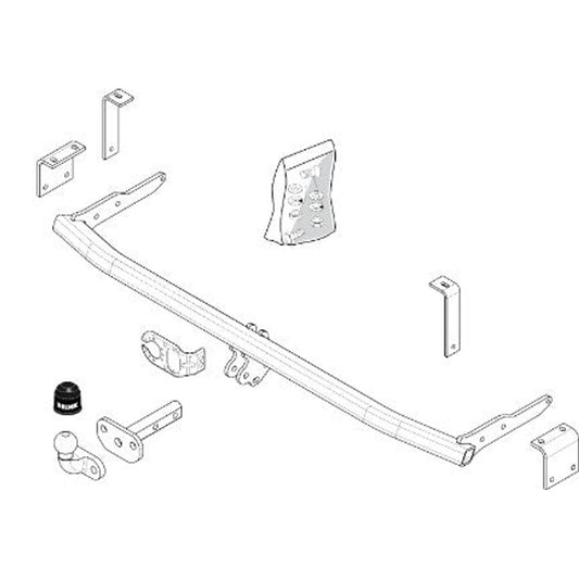 Renault Kangoo / Kangoo Express (Fw/Kw) Flanged Ball Towbar Wiring Harness Included (2008-2021)