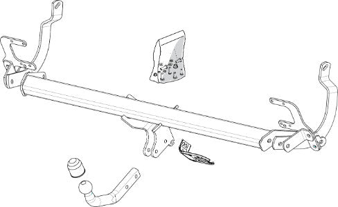 CITROËN C5 II (RD_TD)  Brink swan neck (fixed)  Wiring Harness Included
